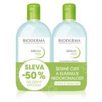 BIODERMA Sébium H2O micelární voda 500 ml 1+1 Festival