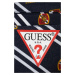 Dětské bavlněné šortky Guess tmavomodrá barva, nastavitelný pas