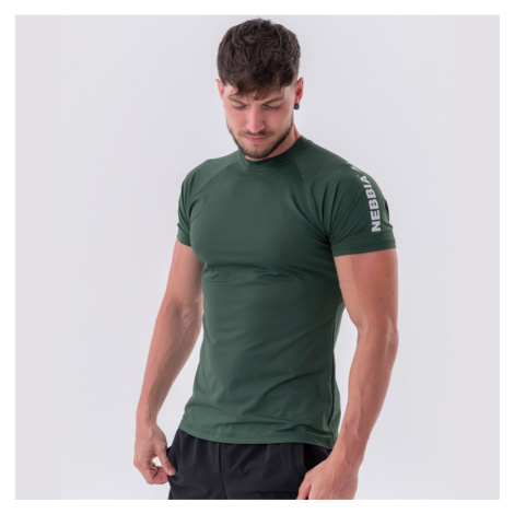 NEBBIA - Sportovní tričko pánské 326 (dark green) - NEBBIA