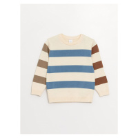 LC Waikiki Lcw Crew Neck Striped Baby Boy Knitwear Sweater