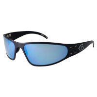 Sluneční brýle Wraptor Polarized Gatorz® – Smoke Polarized w/ Blue Mirror, Černá