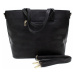 Černá dámská elegantní kabelka do ruky i přes rameno Eloisa Cyntia-Calamio (PL)