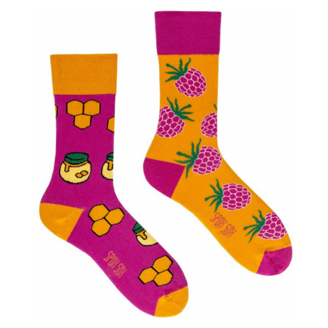 Fuchsiovo-oranžové ponožky Wonderful Honey & Raspberry