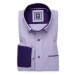 Pánská košile Slim Fit s fialovými kontrastními prvky 11369