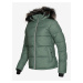 Zelená dámská prošívaná zimní bunda ALPINE PRO Pereta