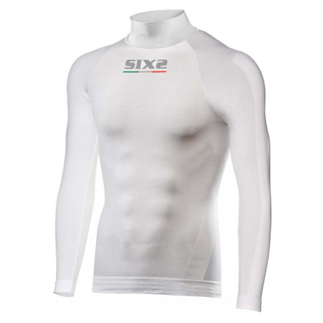 SIX2 Cyklistické triko s dlouhým rukávem - TS3 II - bílá
