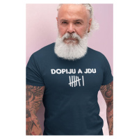 MMO Pánské tričko Dopiju a jdu Barva: Petrolejová modrá