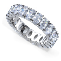 Oliver Weber Luxusní stříbrný prsten s krystaly Genuine Oval 63258 57 mm