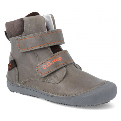 Barefoot dětské kotníkové boty D.D.step A063-363A tmavě šedé