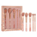 Crystallove - Rose quartz makeup brushes set Sady štětců 1 pieces unisex