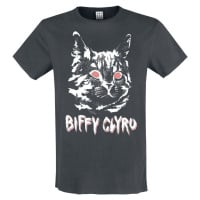 Biffy Clyro Amplified Collection - Black Cat Tričko charcoal