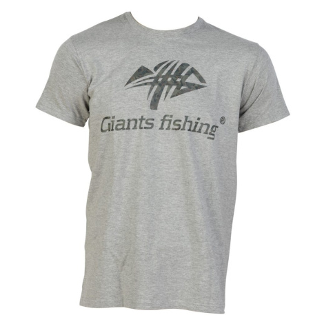 Giants Fishing Tričko pánské šedé Camo Logo