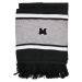 Školní týmový šátek černo/heathergrey/white