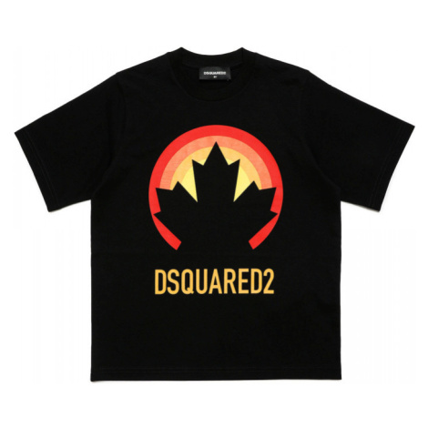 Tričko dsquared d2t949u slouch fit maglietta černá Dsquared²