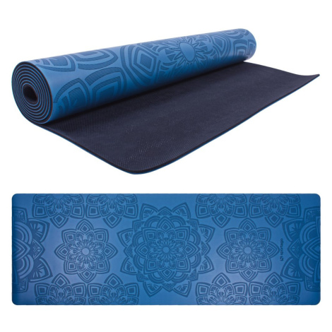 Gumová jóga podložka Sportago Šánti 183x66 cm - tmavě modrá