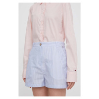 Kraťasy Tommy Hilfiger dámské, vzorované, high waist, WW0WW41775