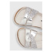 Dětské sandály Pepe Jeans BERLIN CROSS stříbrná barva