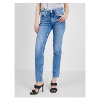 Modré dámské slim fit džíny Pepe Jeans - Dámské