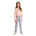 Dívčí pyžamo Taro 2615 Sarah růžové | růžová