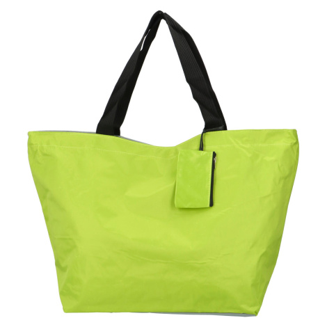 Praktická shopper taška z pevnější textilie Betty, světlá zelená Delami