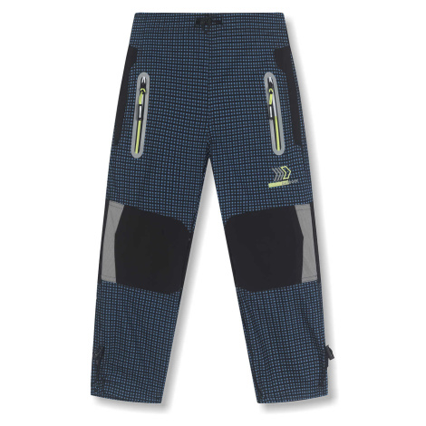 Chlapecké outdoorové kalhoty - KUGO G9740, tyrkysová/ signální aplikace Barva: Tyrkysová