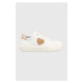 Kožené sneakers boty Love Moschino Sneakerd Bold 40 bílá barva, JA15384G1G