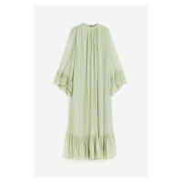 H & M - Plisované kaftanové šaty - zelená