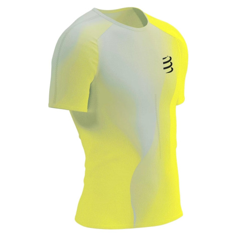 Compressport Performance SS Tshirt M Safety Yellow/White/Black Běžecké tričko s krátkým rukávem