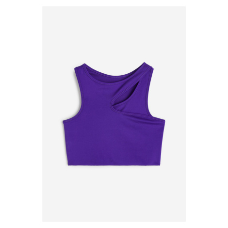 H & M - Sportovní podprsenka Medium Support z DryMove™ - fialová H&M