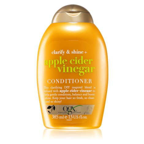 OGX Apple Cider Vinegar čisticí kondicionér pro lesk a hebkost vlasů 385 ml