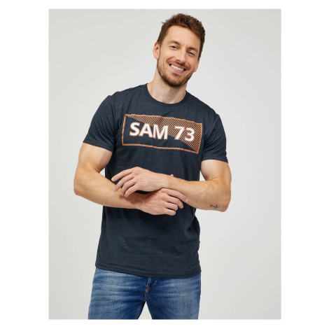 SAM73 Tmavě šedé pánské tričko SAM 73 Fenri - Pánské