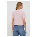 Bavlněné tričko Guess ADELE růžová barva, V2YI06 K8HM0