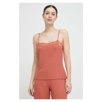Pyžamový top Calvin Klein Underwear oranžová barva