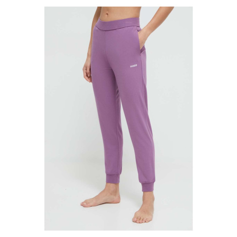 Kalhoty HUGO fialová barva, 50490578 Hugo Boss
