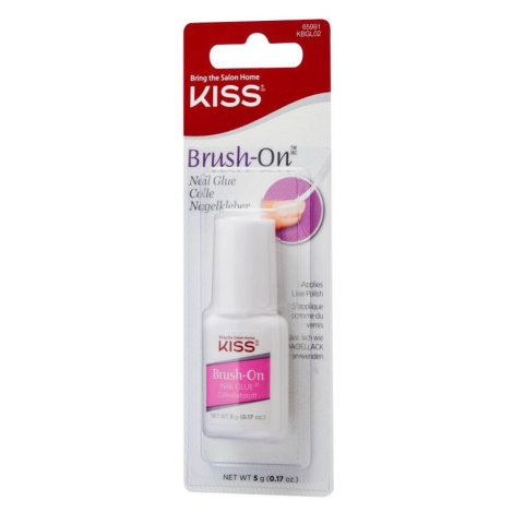 KISS Lepidlo na nehty rychleschnoucí s aplikačním štětcem Brush-On (Nail Glue) 5 g
