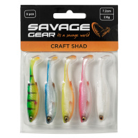 Savage gear gumová nástraha craft shad dark water mix 5 ks - 10 cm 6 g