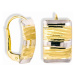 GEMMAX Jewelry Zlaté náušnice zdobené diamantovým brusem GLECN-06371