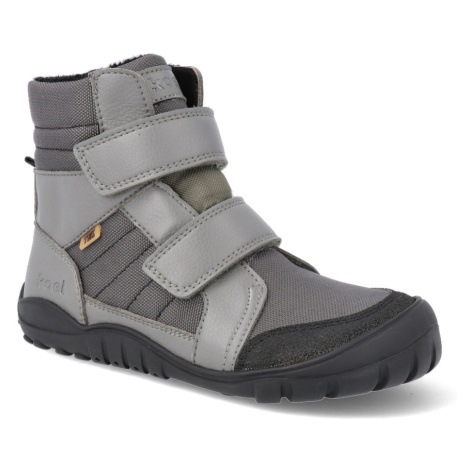 Barefoot zimní obuv s membránou Koel - Milan Vegan Tex Grey šedá Koel4kids