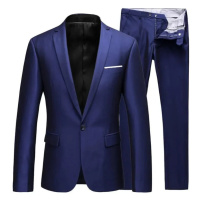 Klasický jednobarevný oblek High Quality Gentleman