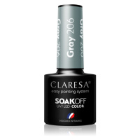 Claresa SoakOff UV/LED Color Savanna Vibes gelový lak na nehty odstín Gray 206 5 g