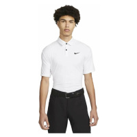 Nike Dri-Fit Tour Mens Solid Golf Polo White/Black