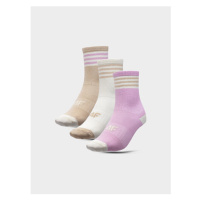 Dívčí bavlněné ponožky 4F - 3 páry