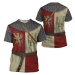 Originální tričko s 3D potiskem zbroj rytíře Knight