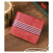Originální červená kožená peněženka pro pány