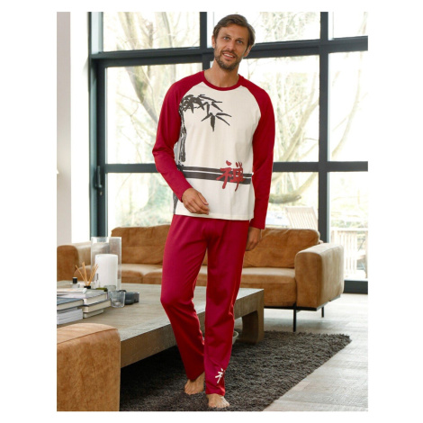 Pánské pyžamo s dlouhými rukávy, motiv bambusu Blancheporte