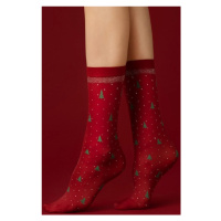 Dámské silonkové ponožky Fiore Carol - 40 DEN Červená