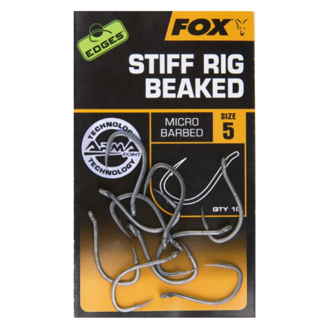 Fox Háčky EDGES Stiff Rig Beaked 10ks - vel. 6