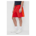 Bavlněné šortky Armani Exchange červená barva