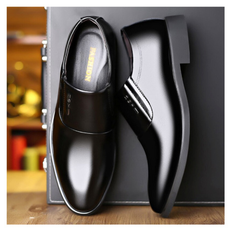 Módní boty pánské lakované loafers s nápisem MaFen