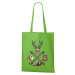 DOBRÝ TRIKO Nákupní taška s potiskem Jelen a šípy Barva: Apple green